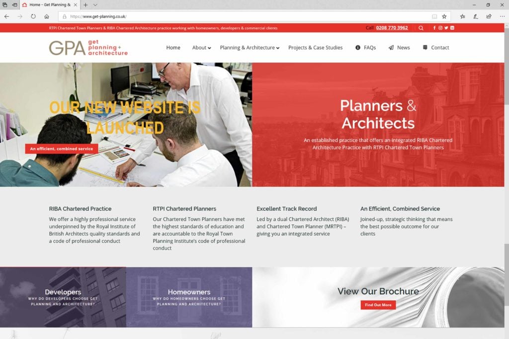 Get Planning and Architecture website launch