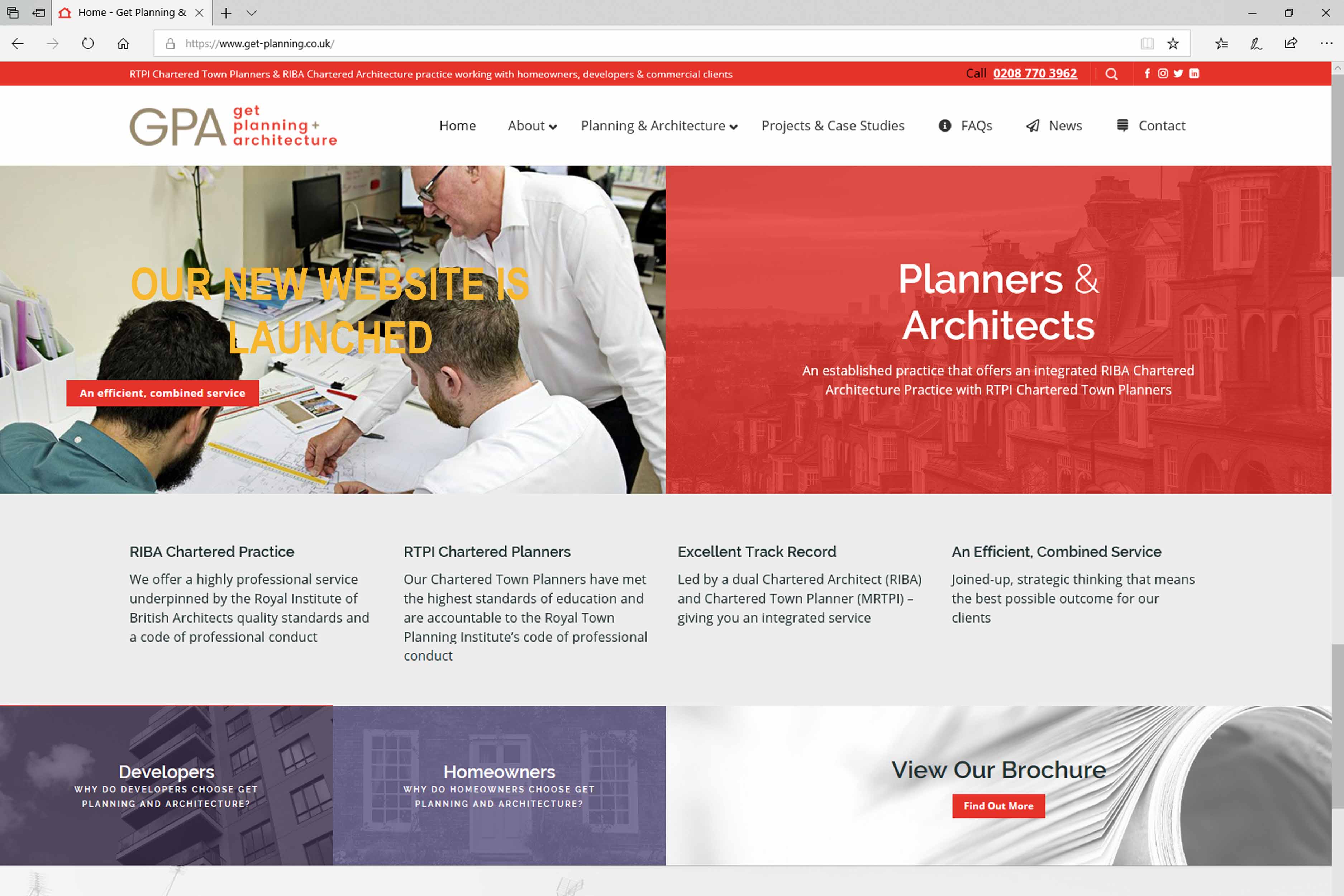 Get Planning and Architecture website launch
